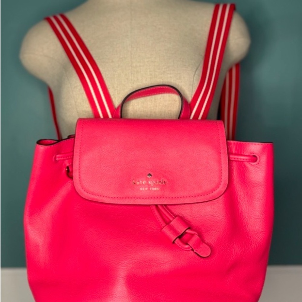 kate spade Pink Backpack with Adjustable Straps and Flap Closure